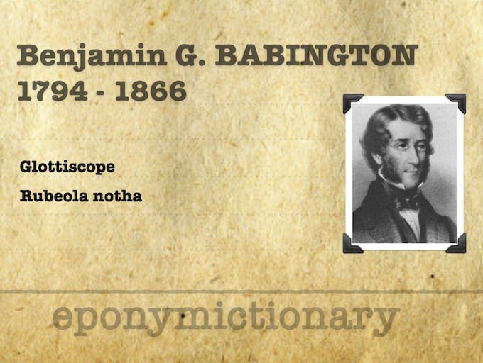 Benjamin Guy Babington (1794-1866) 680