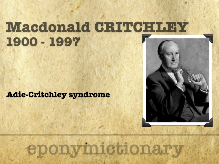 MacDonald Critchley (1900-1997) 680